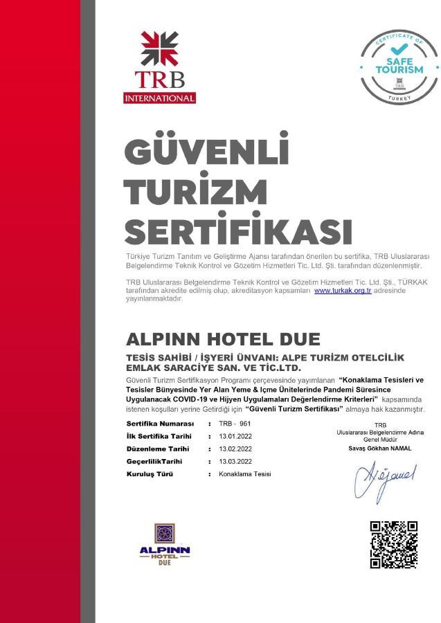 Alpinn Hotel Due Istambul Exterior foto